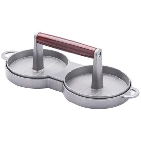 Double Burger Machine; Aluminum Alloy; Round Non-stick Cook Patty Burger Meat Beef Barbecue Burger Press; Patty Machine Mold; Kitchen Gadgets