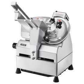 Automatic Meat Slicer, 500W, Electric Deli Slicer Machine with 10 inch Sharp 75Cr1 Steel Blade, 0-0.67 inch Adjustable Thickness, 633 RPM Fast Sl